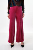 Melvin Velvet Wide Leg Trousers - Pink