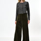 Melvin Velvet Wide Leg Trousers - Sage