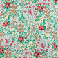 Louche Merle Flower Show Print V Neck Short Sleeve Tea Dress Green