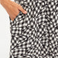 Louche Merle Gingham Twist Print V Neck Mini Tea Dress