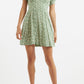 Merle Periwinkle V-Neck Mini Dress