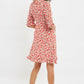 Louche Myfanwy Roses Roses Print Short Sleeve Mini Dress