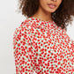 Louche Myfanwy Roses Roses Print Short Sleeve Mini Dress