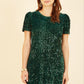 Mela Green Sequin Tunic Dress