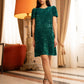 Yumi Green Sequin Tunic Dress