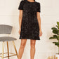 Yumi Black Sequin Tunic Dress