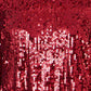 Yumi Burgundy Sequin Tunic Dress With Balloon Sleeves