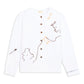 Eat Together Embroidered Claudine Linen Blouse - White  x Sshepaints