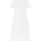 Daisy Linen Dress  - White