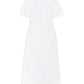 Daisy Linen Dress  - White