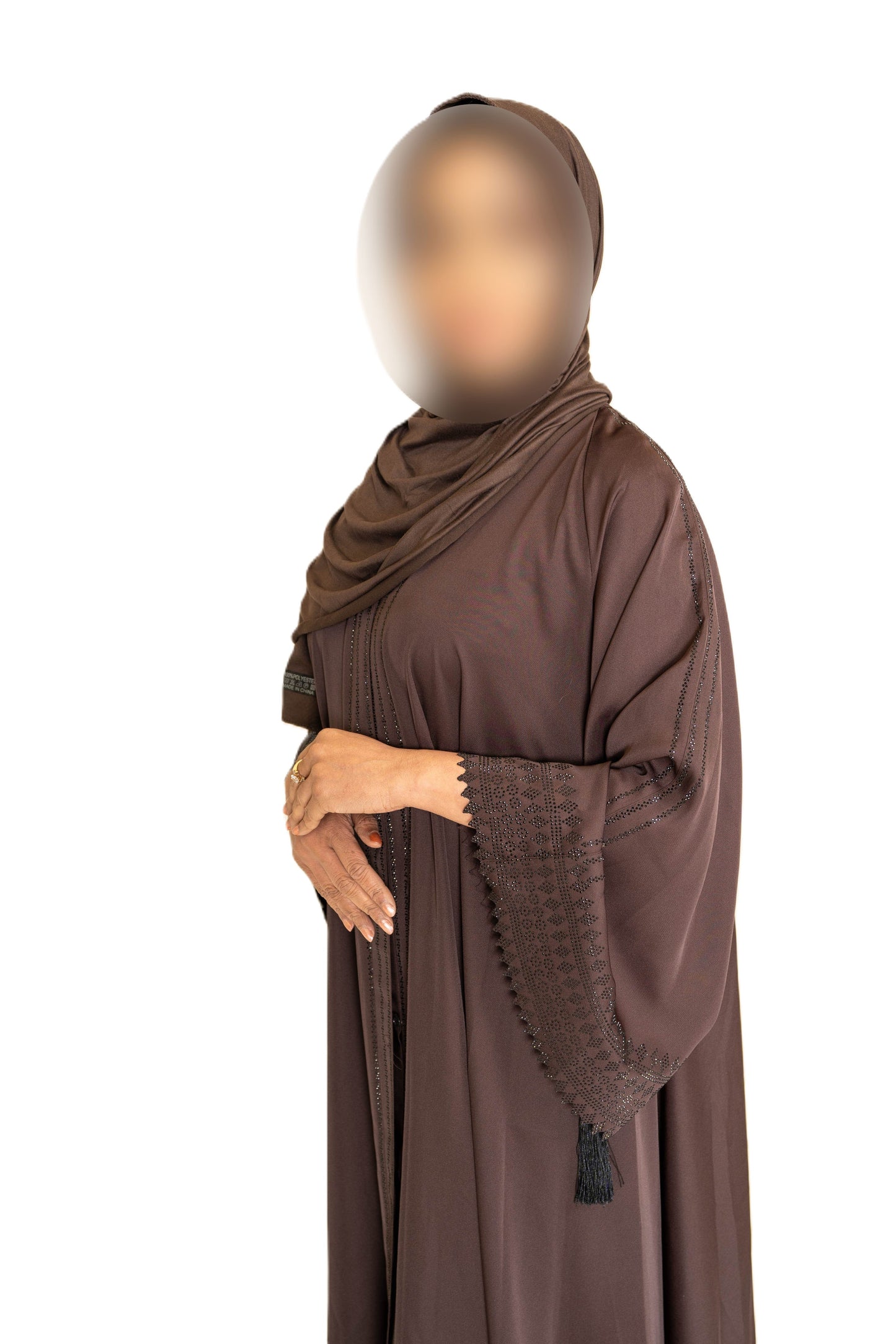 DMC Abaya open sleeve & Tassel