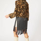 Mocha Faux Fur Cropped Tiger Print Jacket
