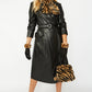 Mocha Faux Fur Pom-Pom Drawstring Bucket Bag