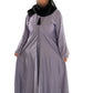 V Neck Abaya with Tassel in Olive Green - Elegant Long Sleeve Dress for Women