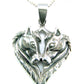 Silver Steed Horse Heart pendant