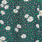 Louche Nadine Roaring Daisy Print Square Neck Balloon Sleeve Midi Dress - Green