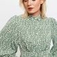 Louche Nathalia Double Daisy Print Tiered Mini Dress