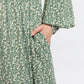 Louche Nathalia Double Daisy Print Tiered Mini Dress