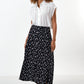 Nese Daisy Drop Print Midi Skirt