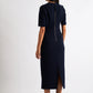 Nila Rib Bodycon Midi Dress - Navy