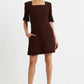 Nova Freckle Print Square Neck MIni Dress