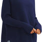 Women's Oversized Turtleneck Sweaters Fall Batwing Sleeve Ribbed Tunic Sweater