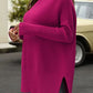 Women's Oversized Turtleneck Sweaters Fall Batwing Sleeve Ribbed Tunic Sweater