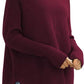 Women's Oversized Turtleneck Sweaters Fall Batwing Sleeve Ribbed Tunic Sweater