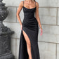 New solid color sexy waist slit halter thin summer dress