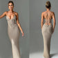 Backless Knitted Maxi Dress