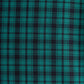 Sassa Winter Gingham Tiered Mini Dress in Green and Black