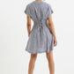 Prudence School Stripe Laced Back Mini Dress