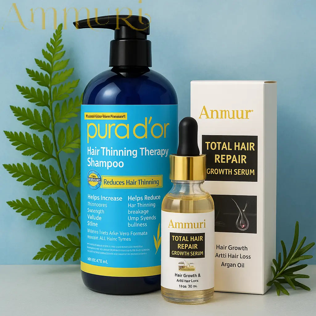 PURA D'OR Hair Thinning Therapy Shampoo - DHT Blocker Hair Growth 473ml