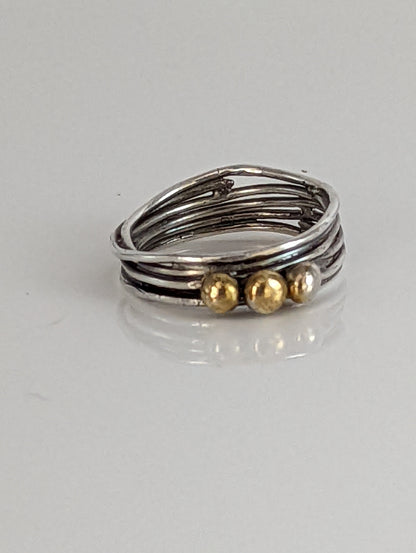 Silver Steed Silver Wired Band with Brass Balls