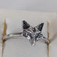 925 Silver Fox Ring – Nature-Inspired Handmade Gift for Animal Lovers