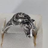 925 Silver Steed Horse Head Ring – Bold Equestrian Statement for Him or Her