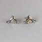 Silver Steed Silver Saddle Stud Earrings