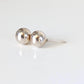 Silver Steed Medium Balls Stud Earrings