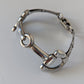 Silver Steed Large Snaffle Bangle