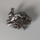 Silver Steed Rabbit Hunting Silver Pin