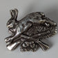 Silver Steed Rabbit Hunting Silver Pin