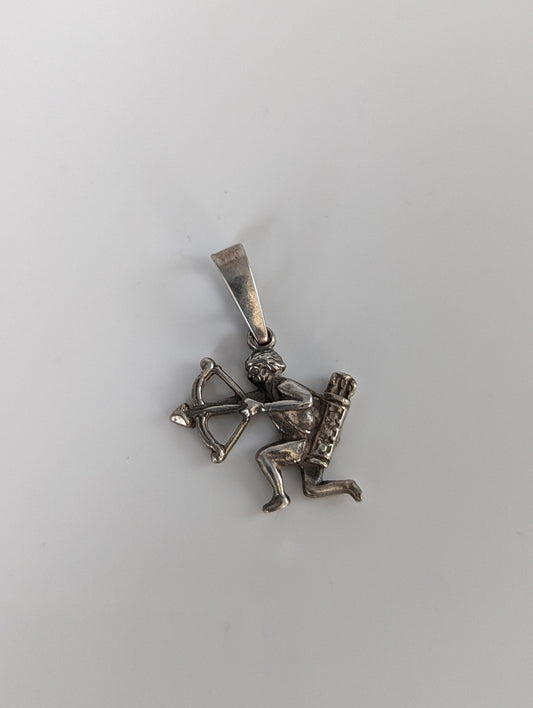 Silver Steed Archer Silver Pendant