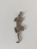 Silver Steed Detailed Lizard Silver Pendant