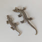 Silver Steed Detailed Lizard Silver Pendant