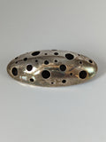 Silver Steed Coral Silver Brooch