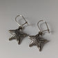 Silver Steed Sea Star Dropped Earrings