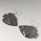Silver Steed Angel Fish Dropped Earrings
