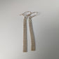 Silver Steed Curtain Dropped Earrings