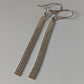 Silver Steed Curtain Dropped Earrings