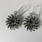 Silver Steed Chrysanthemum Dropped Earrings